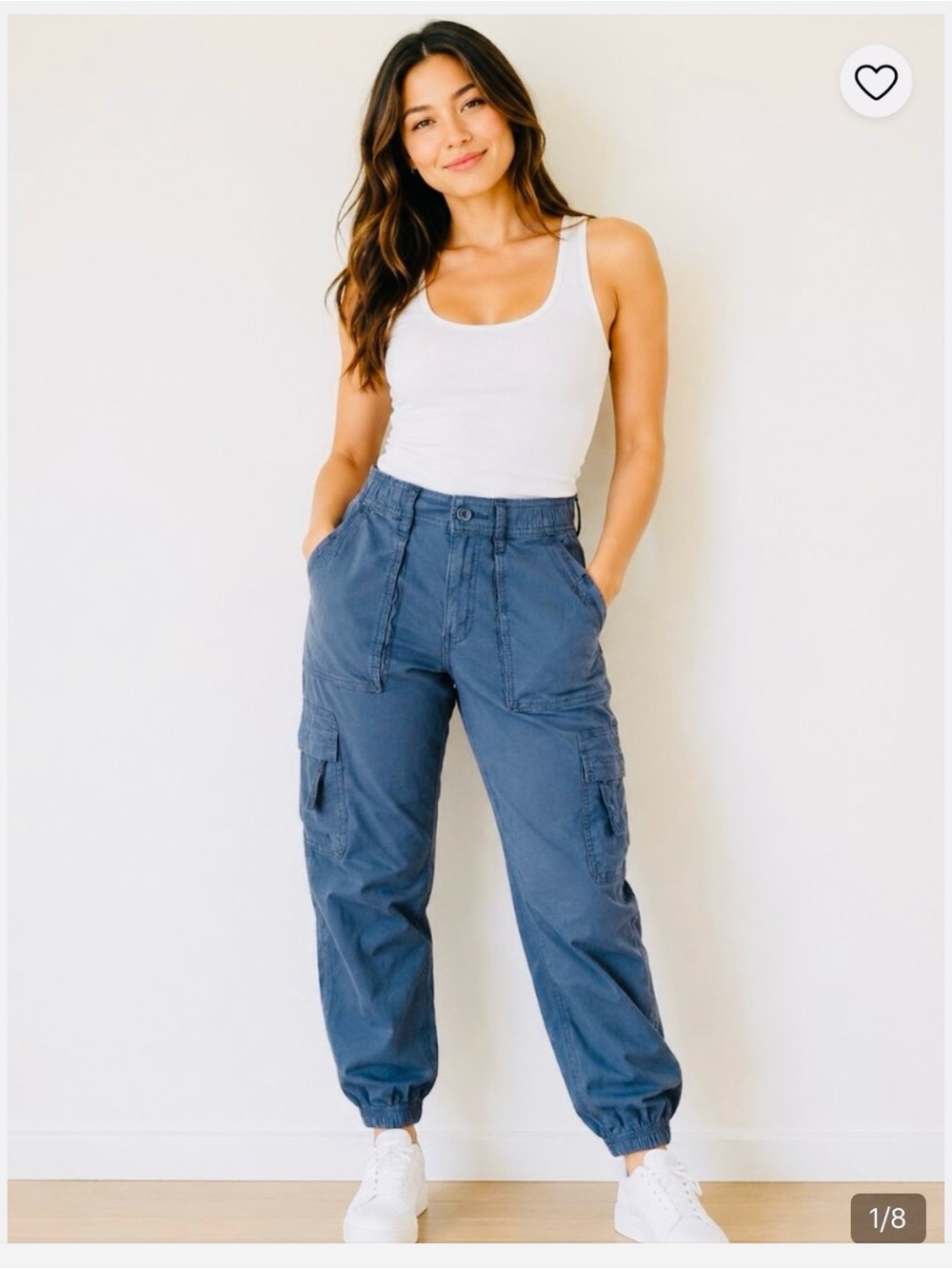 American Eagle Outfitters Navy Cargo Jogger Pants